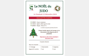 Le Noël du judo vendredi 13 décembre 2024